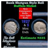 Buffalo Nickel Shotgun Roll in Old Bank Style 