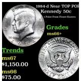1984-d Kennedy Half Dollar Near TOP POP! 50c Grade