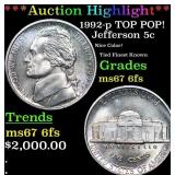 ***Auction Highlight*** 1992-p Jefferson Nickel TO