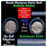 Buffalo Nickel Shotgun Roll in Old Bank Style 