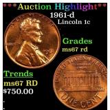 ***Auction Highlight*** 1961-d Lincoln Cent 1c Gra