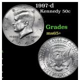 1997-d Kennedy Half Dollar 50c Grades GEM+ Unc