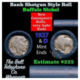 Buffalo Nickel Shotgun Roll in Old Bank Style 