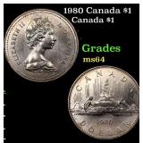 1980 Canada $1 Canada Dollar 1 Grades Choice Unc