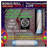 CRAZY Nickel Wheel Buy THIS 1987-p solid  BU Jeffe