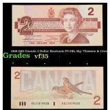 1986-1991 Canada 2 Dollar Banknote P# 94b, Sig. Th