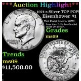 ***Auction Highlight*** 1974-s Silver Eisenhower D