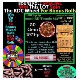 CRAZY Penny Wheel Buy THIS 1971-p solid Red BU Lin