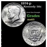 1974-p Kennedy Half Dollar 50c Grades GEM Unc