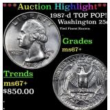 ***Auction Highlight*** 1987-d Washington Quarter