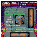 CRAZY Nickel Wheel Buy THIS 1999-p solid  BU Jeffe