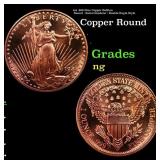 1oz .999 Fine Copper Bullion Round - Saint-Gaudens