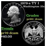 Proof 1979-s TY I Washington Quarter 25c Grades GE