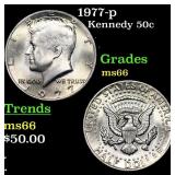 1977-p Kennedy Half Dollar 50c Grades GEM+ Unc