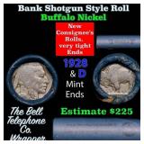 Buffalo Nickel Shotgun Roll in Old Bank Style 