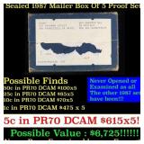 Original sealed box 5- 1987 United States Mint Pro