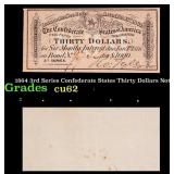 1864 3rd Series Confederate States Thirty Dollars