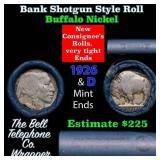 Buffalo Nickel Shotgun Roll in Old Bank Style 
