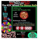 1-10 FREE BU RED Penny rolls with win of this 1974