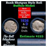 Buffalo Nickel Shotgun Roll in Old Bank Style 