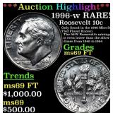***Auction Highlight*** 1996-w Roosevelt Dime RARE