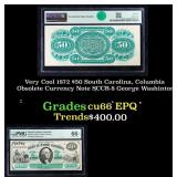 Very Cool 1872 $50 South Carolina, Columbia Obsole