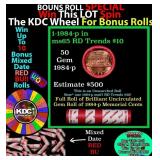 1-10 FREE BU RED Penny rolls with win of this 1984