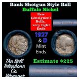 Buffalo Nickel Shotgun Roll in Old Bank Style 