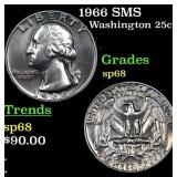 1966 SMS Washington Quarter 25c Grades sp68