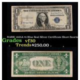 RARE! 1935A $1 Blue Seal Silver Certificate Short