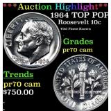 Proof ***Auction Highlight*** 1964 Roosevelt Dime