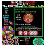 1-10 FREE BU RED Penny rolls with win of this 1974