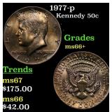 1977-p Kennedy Half Dollar 50c Grades GEM++ Unc