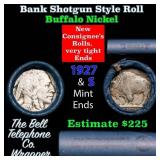 Buffalo Nickel Shotgun Roll in Old Bank Style 