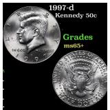 1997-d Kennedy Half Dollar 50c Grades GEM+ Unc