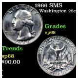 1966 SMS Washington Quarter 25c Grades sp68