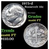 1975-d Roosevelt Dime 10c Grades GEM+ FT
