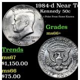 1984-d Kennedy Half Dollar Near Top Pop! 50c Grade