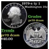 Proof 1979-s ty 1 Washington Quarter 25c Grades GE