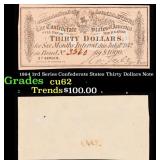 1864 3rd Series Confederate States Thirty Dollars