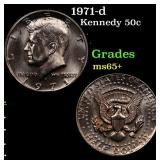 1971-d Kennedy Half Dollar 50c Grades GEM+ Unc