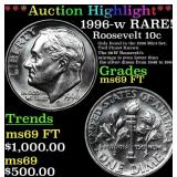 ***Auction Highlight*** 1996-w Roosevelt Dime RARE