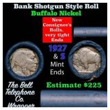 Buffalo Nickel Shotgun Roll in Old Bank Style 
