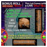 CRAZY Nickel Wheel Buy THIS 1991-p solid  BU Jeffe