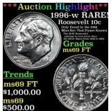 ***Auction Highlight*** 1996-w Roosevelt Dime RARE