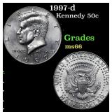 1997-d Kennedy Half Dollar 50c Grades GEM+ Unc