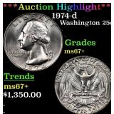***Auction Highlight*** 1974-d Washington Quarter