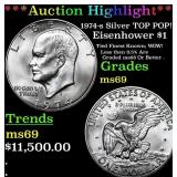***Auction Highlight*** 1974-s Silver Eisenhower D