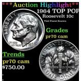 Proof ***Auction Highlight*** 1964 Roosevelt Dime