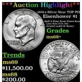 ***Auction Highlight*** 1974-s Silver Eisenhower D